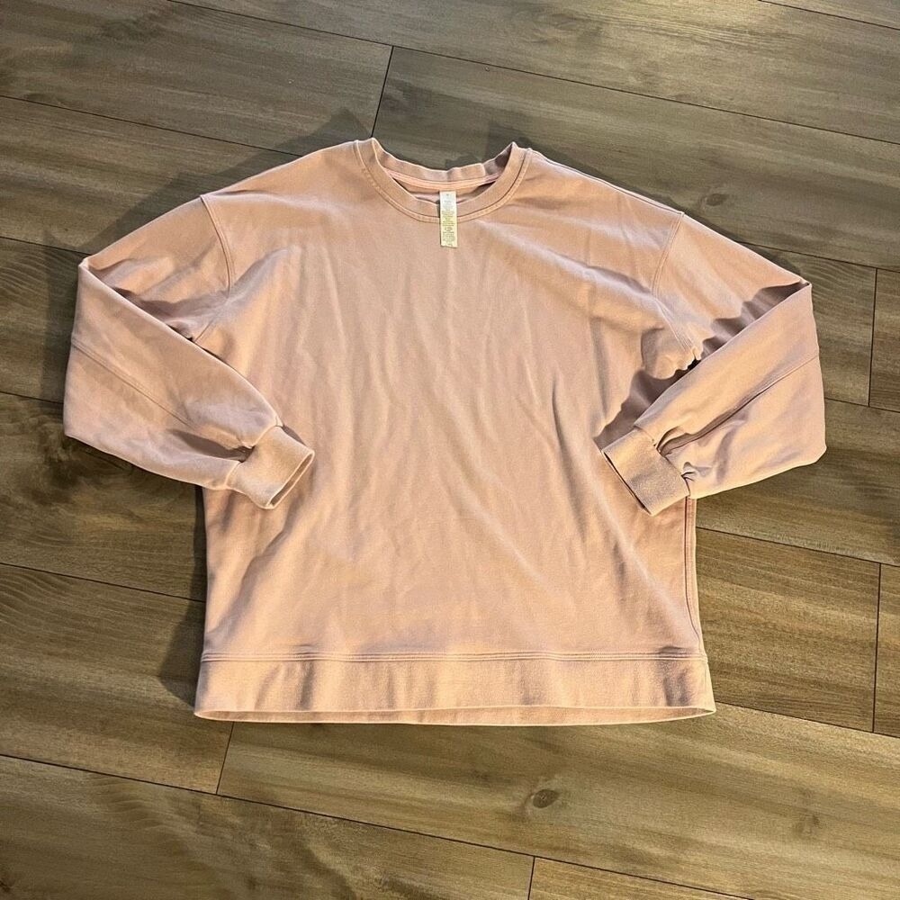 Lululemon Perfectly Oversized Crewneck Pullover Sweatshirt‎ Pink Pastel Size 10